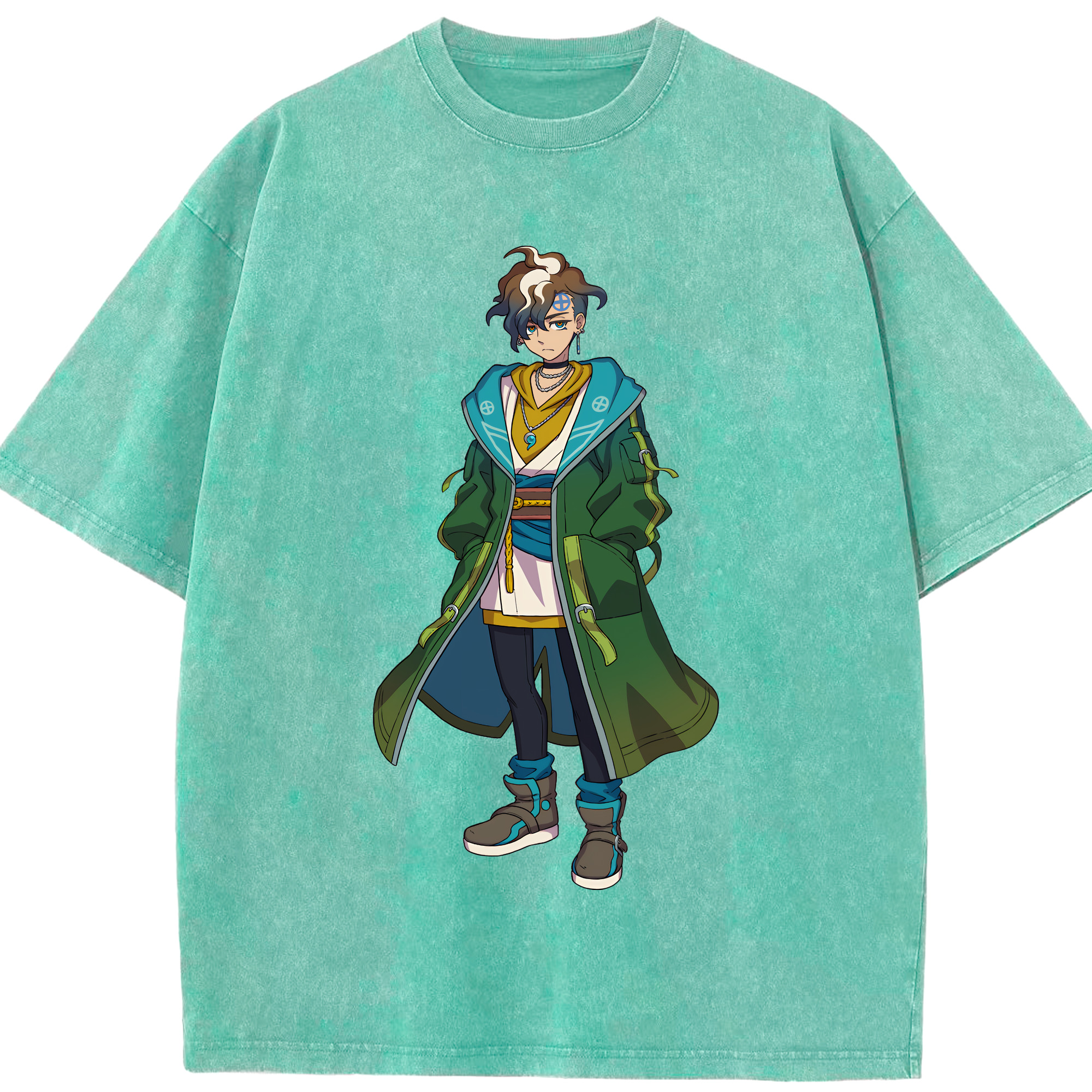 （画像用） 妖怪ウォッチ Yo-kai Watch 綿100% ヴィンテージ風 半袖Tシャツ（フロントプリント）